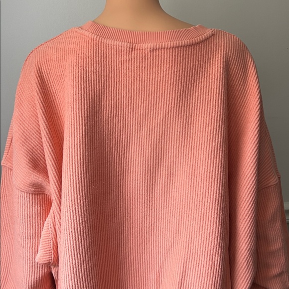 Aerie Oversized Cropped Ribbed Sweatshirt - Picture 10 of 16